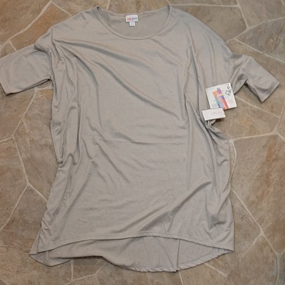 LuLaRoe Tops - NWT LuLaRoe Irma High-Low Solid Gray Tunic